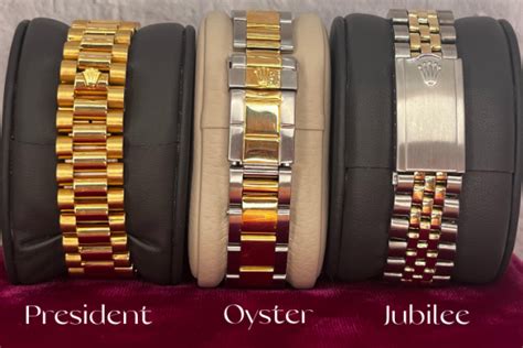 different types of rolex bracelet.